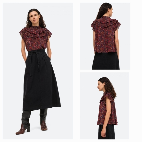 Sea‎ Ilana Ikat flutter-sleeve top - Picture 1 of 8